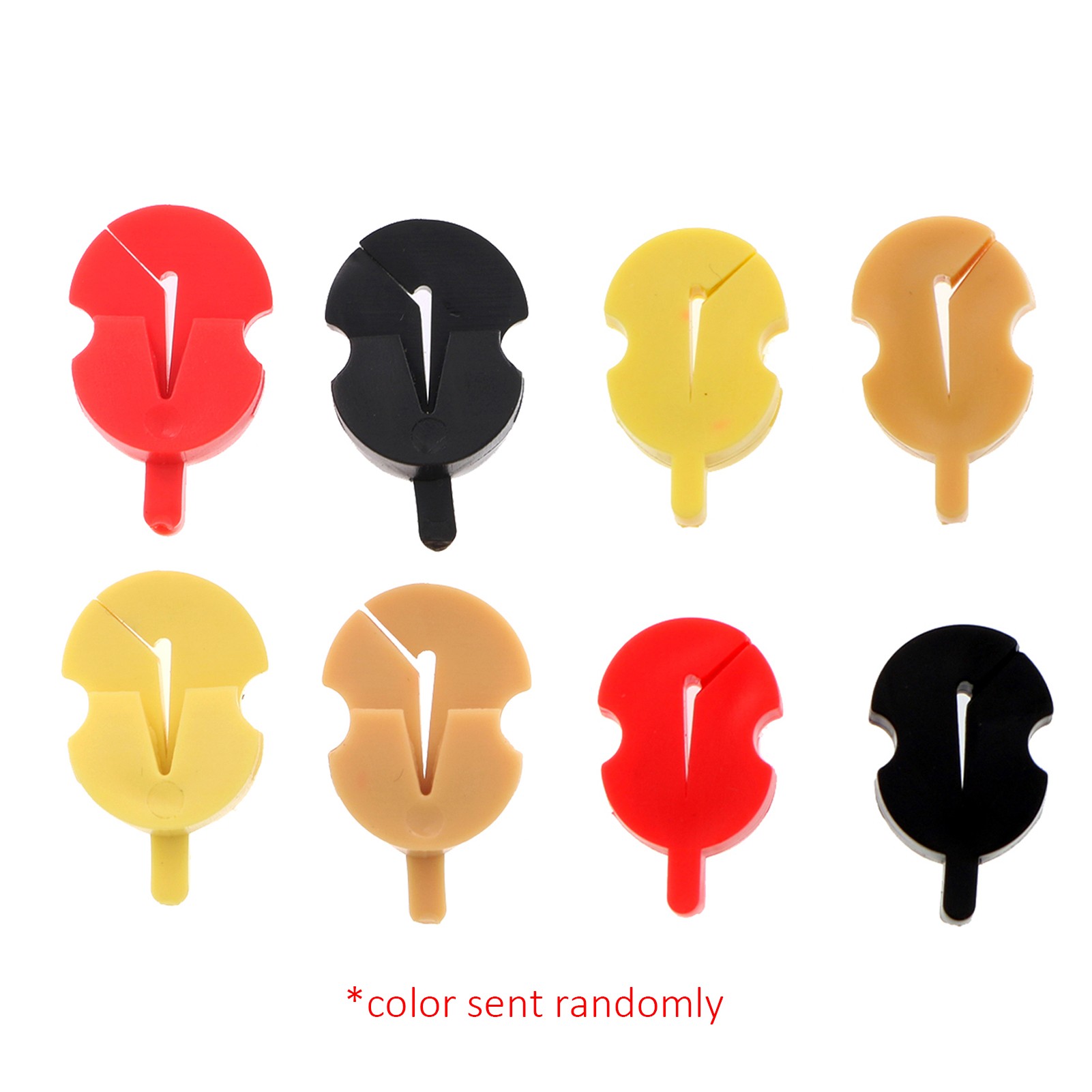 8Pcs Rubber Viool Praktijk Mute Ronde Stijl Viool Mute Praktijk Viool Snaarinstrument Accessoires