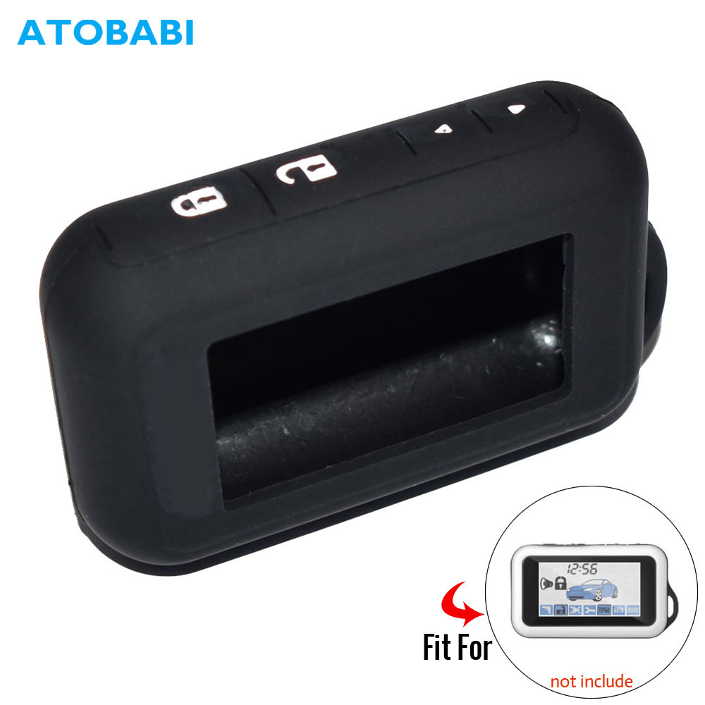 Fundas de silicona Color negro E60 para Starline ruso E60 E61 E62 E90 llavero LCD de dos vías con control remoto