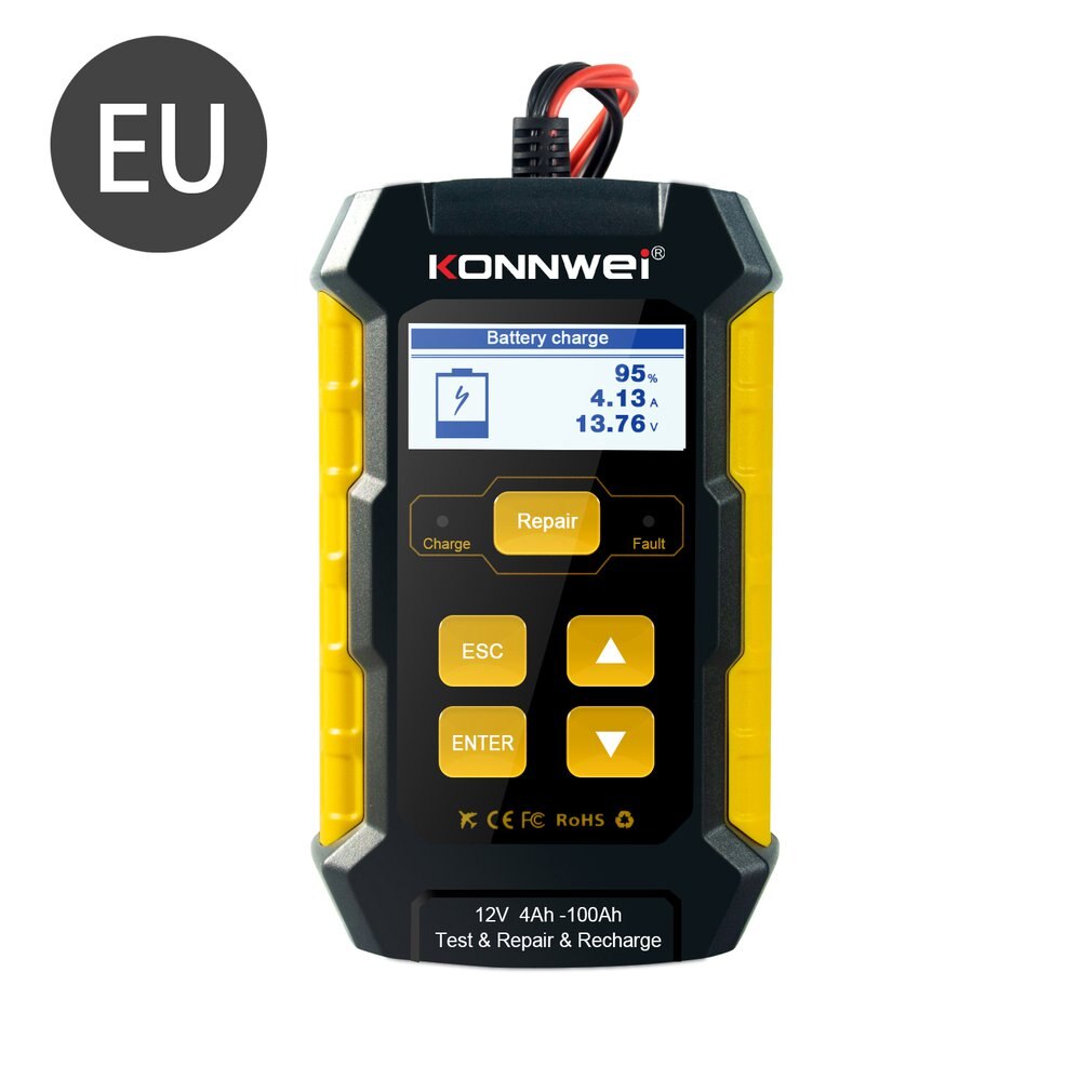 KW510 Batterij Tester Auto Batterij Hersteller Accessoires Lage Frequentie Constante Stroom Tester: European regulations