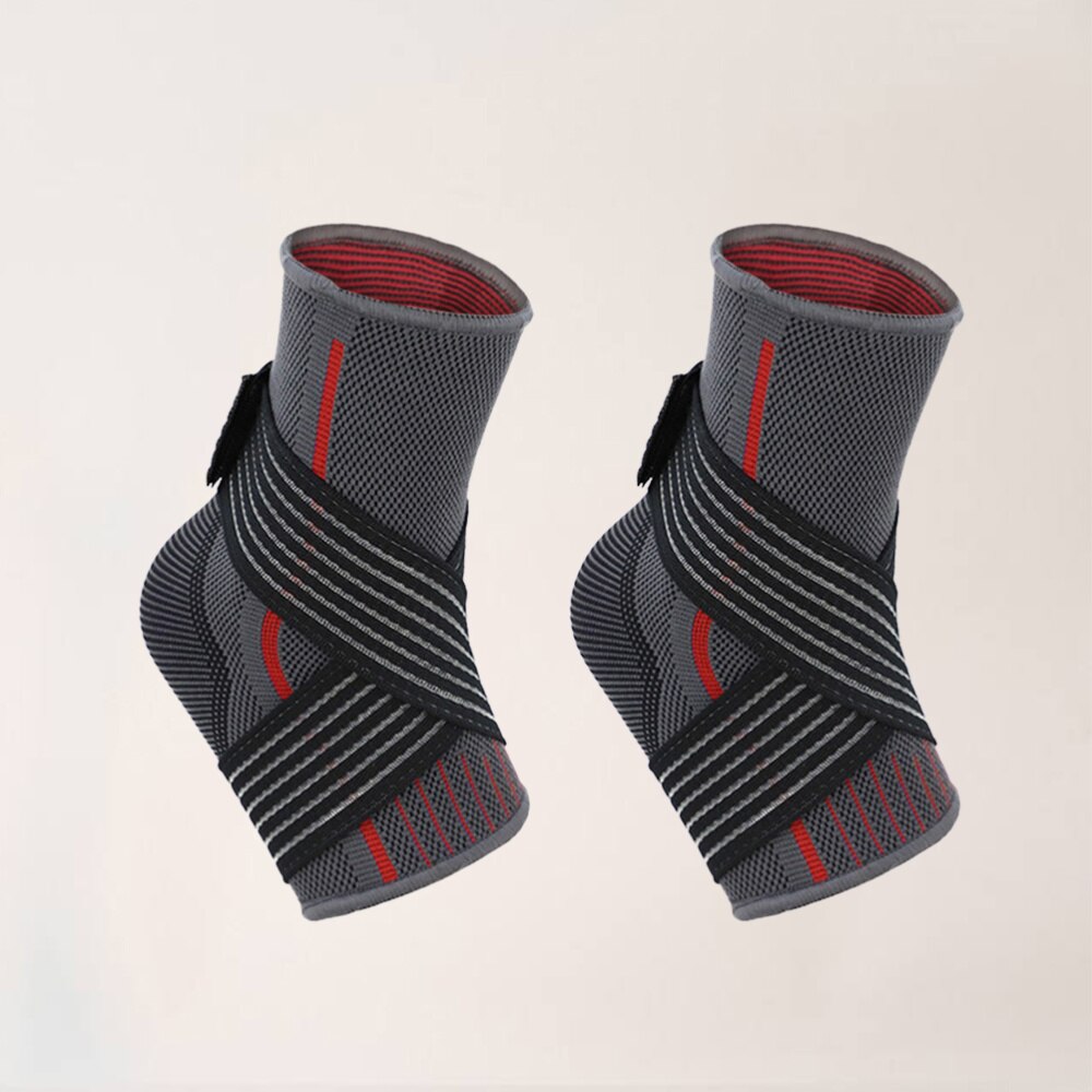 1 Pc Sports Ankle Support Comfortable Fitness Riding Wrapping Ankle Brace for Exercise Basketball Ankle Sprain Supplies (Red, Si