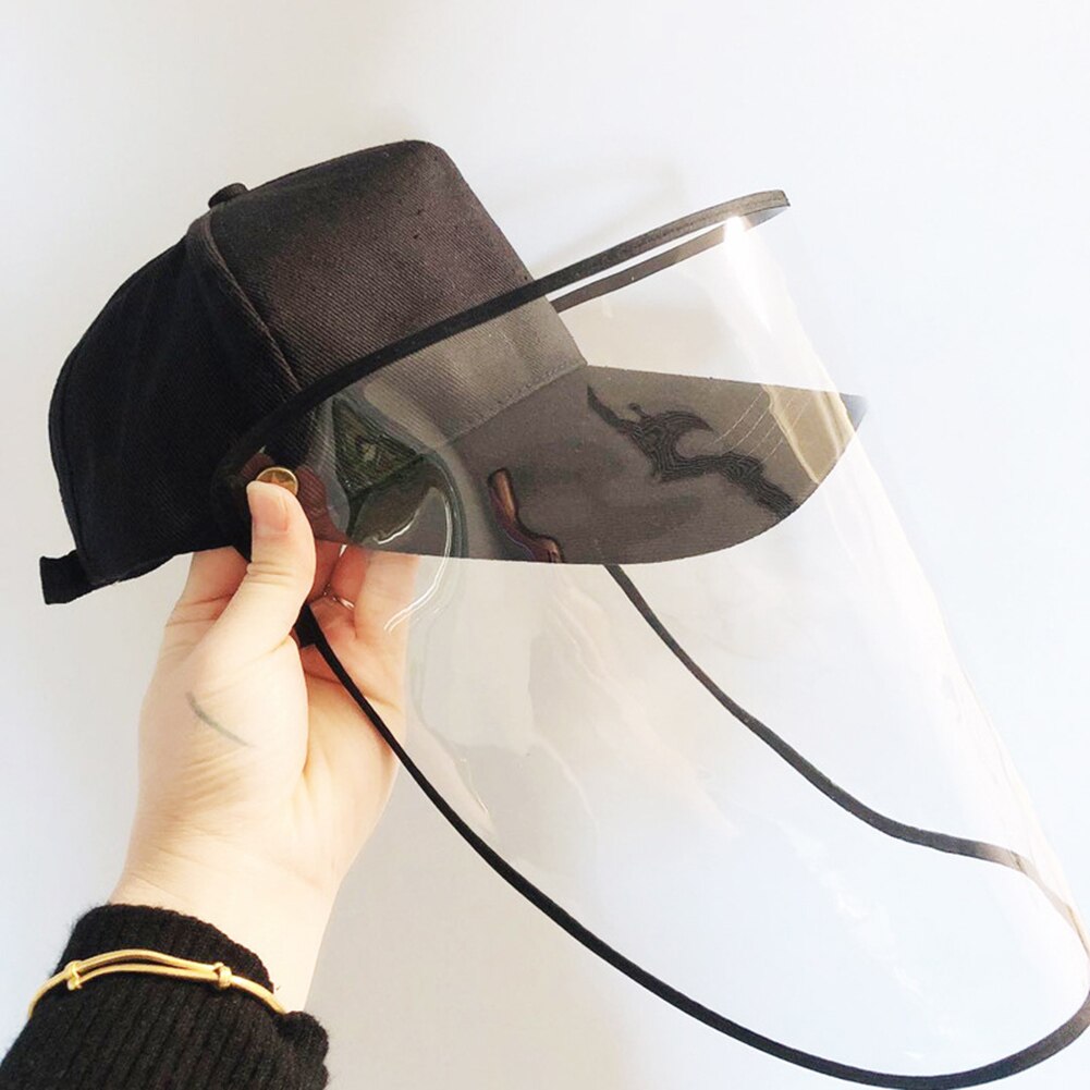 Anti-dug hatte aftagelige hatte virus lukket ud baseball hatte aftageligt beskyttelsescover unisex uv beskyttelse caps