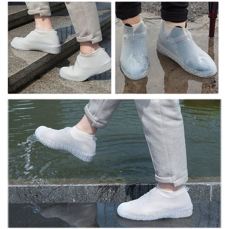 Witte Schoen Cover Waterdichte Outdoor Schoen Cover Silicone Voor Regenachtige Dagen Unisex Antislip Schoen Protectors