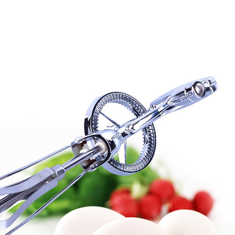 De acero inoxidable giratorio batidor Manual para huevos asa de batidor agitador mezclador cocina aparato para huevos licuadora agitación herramienta
