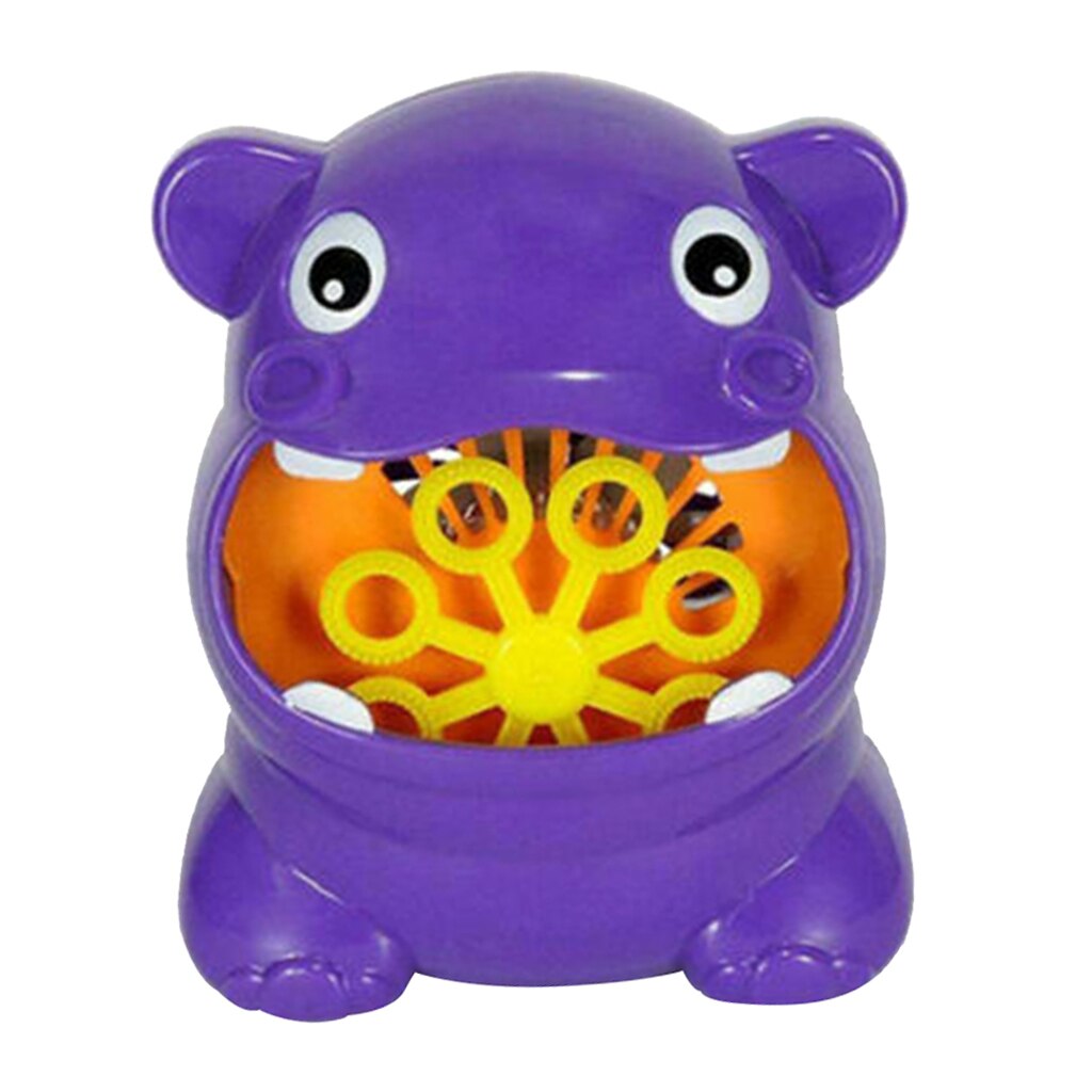 Hippo Bubble Machine for Kids Hippo Automatic Durable Bubble Toys, Battery Operated