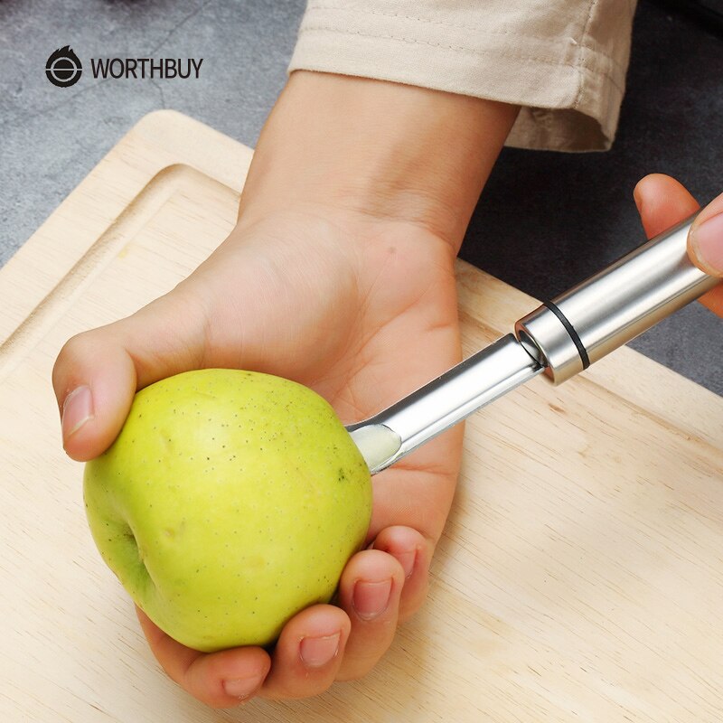 Værd at købe æblekern rustfrit stål frugtkerner til frøfrøkerne manuel fjerner køkken grøntsagsværktøjer