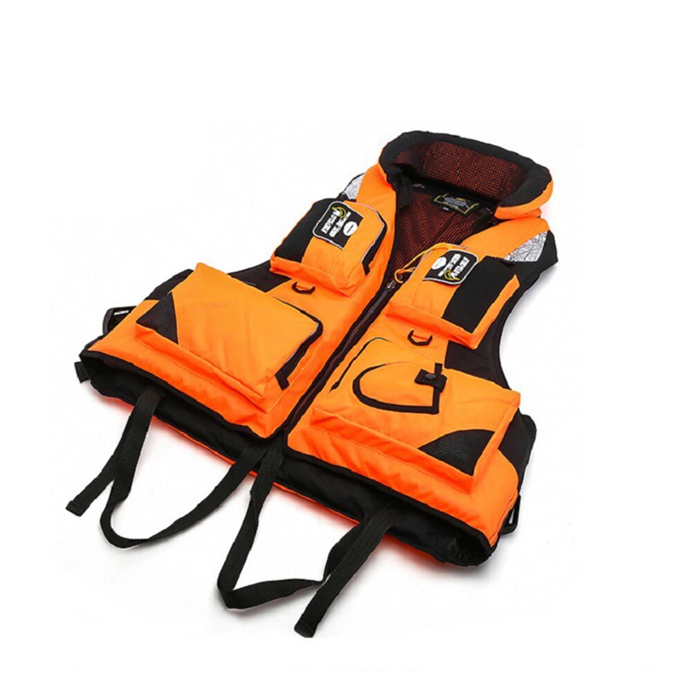 Life Jacket Sea Fishing Vests Multi-Pockets Kayak Drifting Buoyancy Suit Outdoor Safety Rescue Men Life Jacket