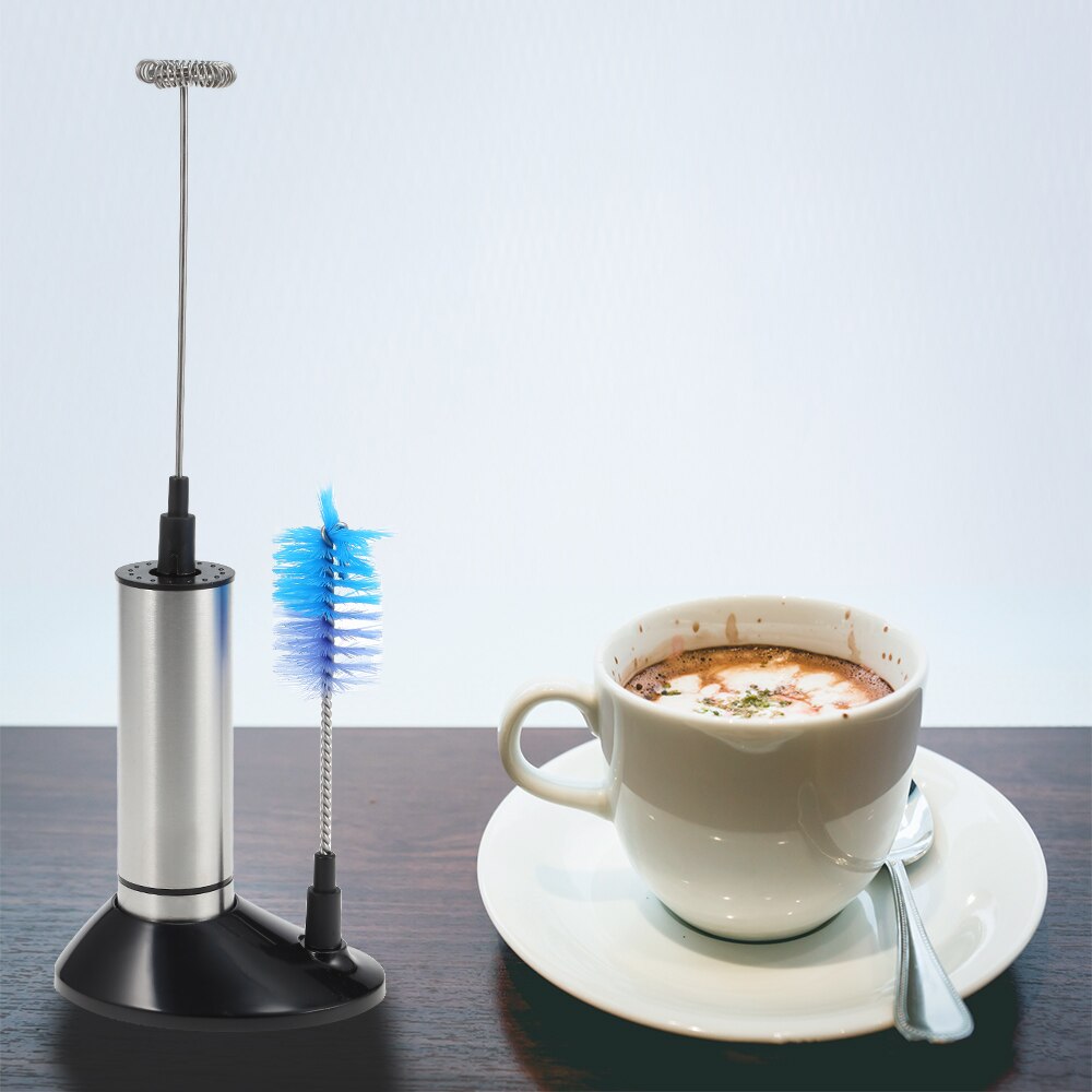 Elektrisk kaffe mælkepisker mixer piskeris mælkeskummer køkken mixer hånd mælkeskummer til kaffe latte cappuccino med stativ