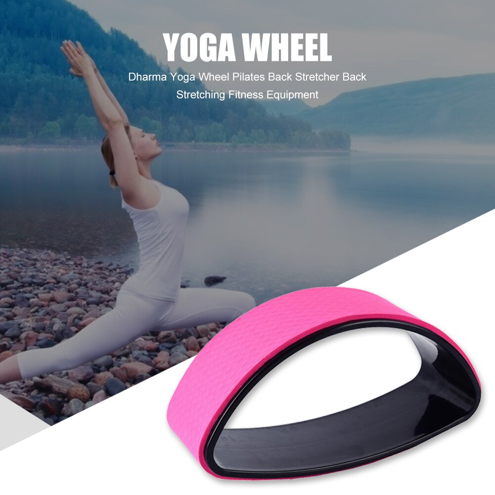 Half Round Yoga Wheel - ABS TPE Pilates Back Roller - Shoulder Stretch Fitness