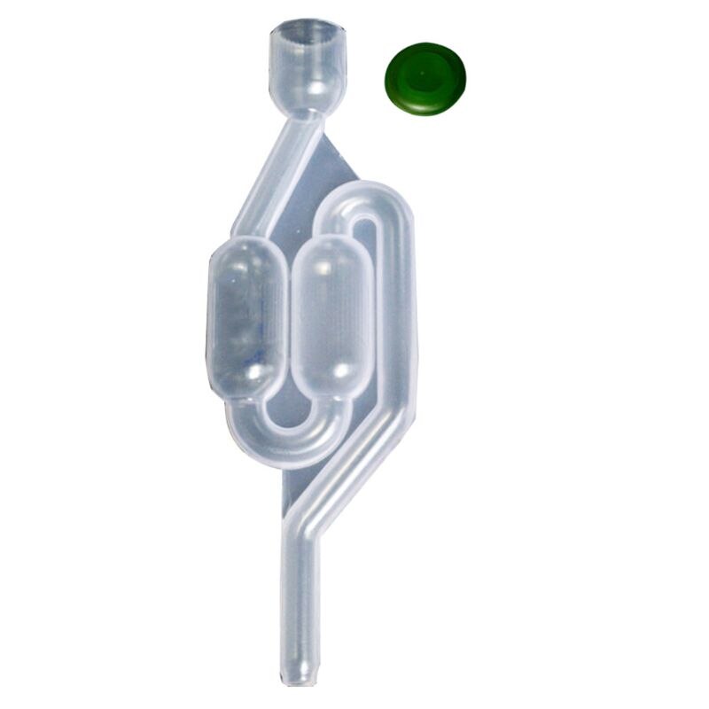 Airlock para fermentación tipo burbuja doble S tapón burbuja Airlock burbuja doble Airlock para fermentador de vino y fabricación de cerveza