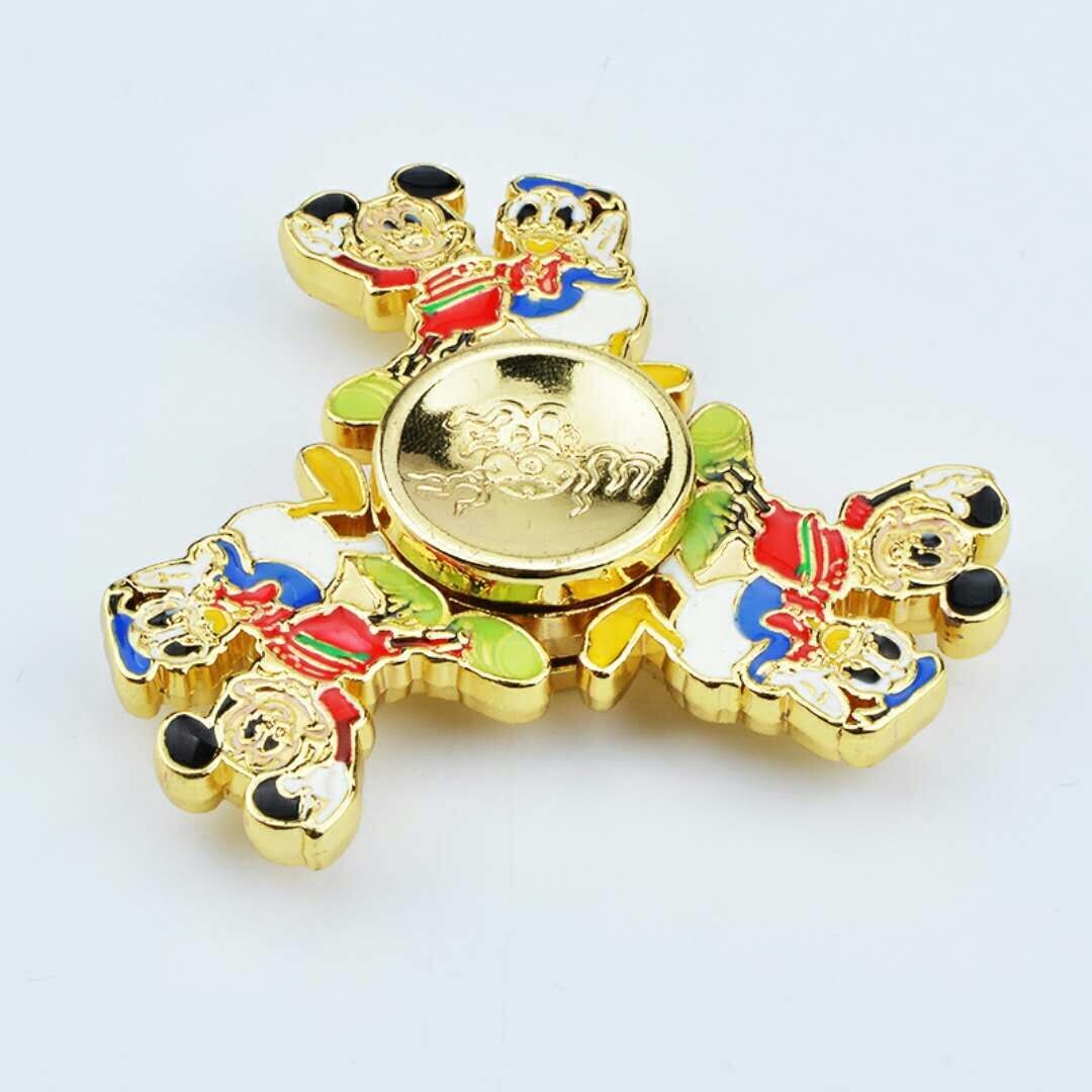 Multicolor Fidget Spinner Metal Alloy Smooth Hand Spinner Adult Office Anxiety Relief Stress Flower Gyro Tri Spinner Toy For Kid: T