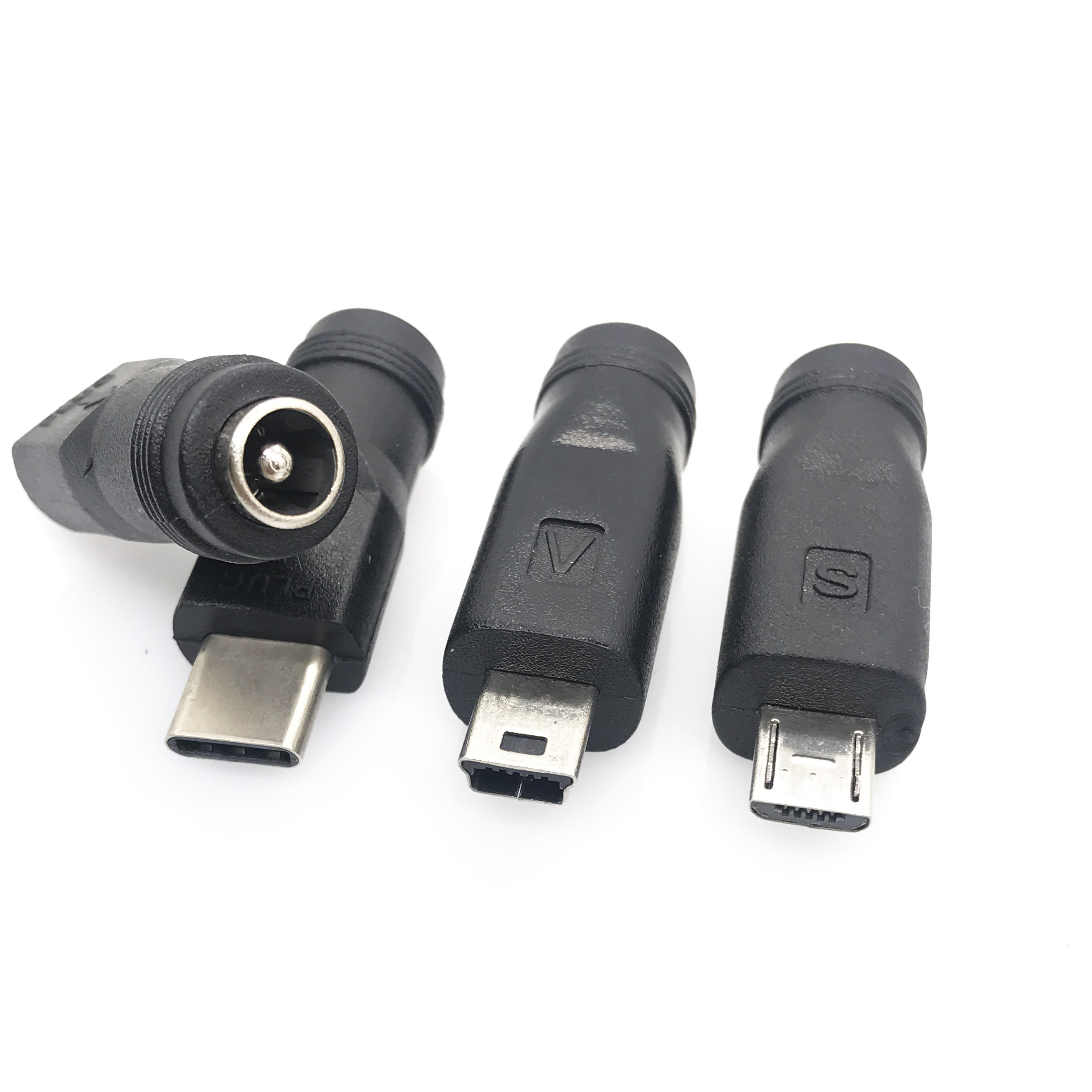 1PCS 5V DC 5.5*2.1mm Power Jack USB 3.1 Type C USB-C Type-c 5.5mm * 2.1mm Mini USB en Micro USB DC Power Connector Adapter
