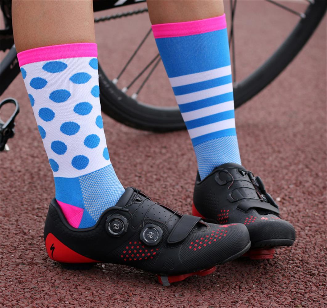 Ice cloth women road bike socks high elastic gel cycling socks girl sports non-slip DH-G02