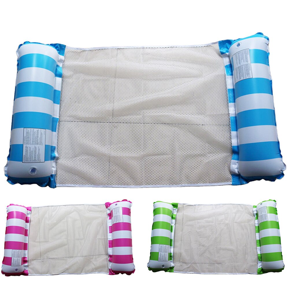 Rooxin opblaasbare zwembad drijvende stoel water hangmat volwassen zwembad drijvers ligstoel opblaasbaar matras zwemring strandfeest