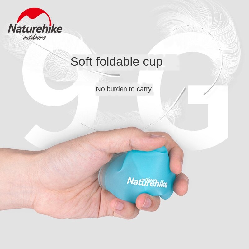 Naturehike 2020 nuovo TPU Morbido Tazza di Campeggio Esterna trekking Escursionismo Luce Portatile Pieghevole Tazza * 2pz NH20SJ020