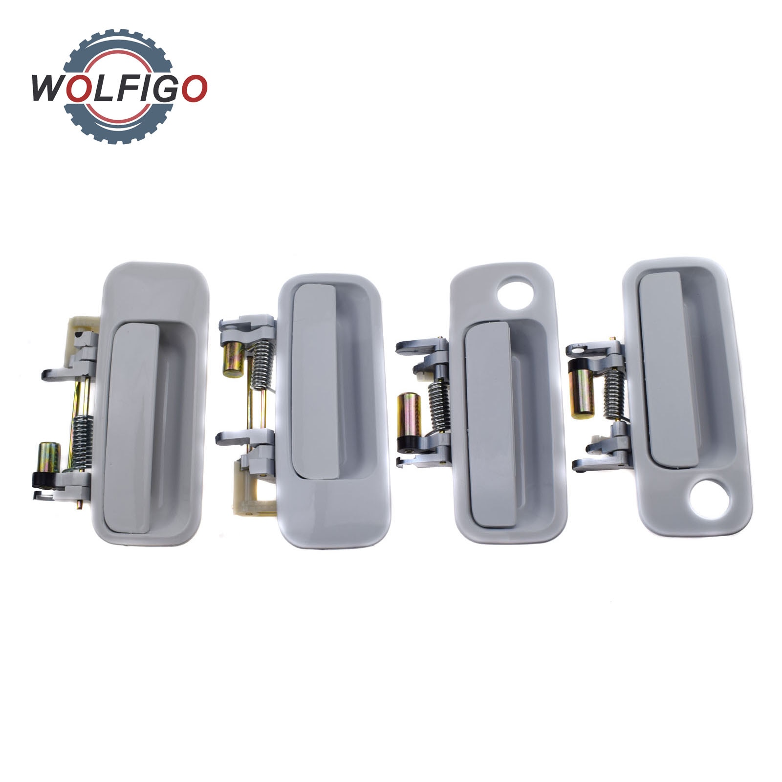 WOLFIGO White Front Rear Left Right Outside Door Handle 69210-AA010 69220AA010 69240YC030 69230AA010 for Toyota Camry 1997-2001