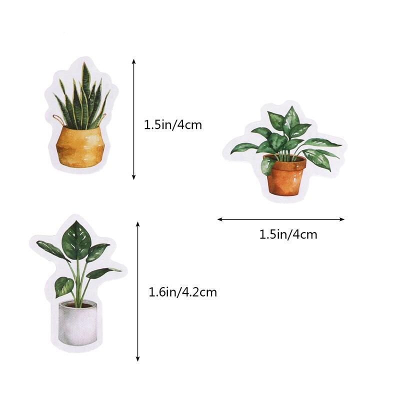 3PCS Scrapbooking Sticker Lovely Fresh Style Leaves Unique DIY Photo Album Decor Scrapbook Sticker for Album Diary DIY