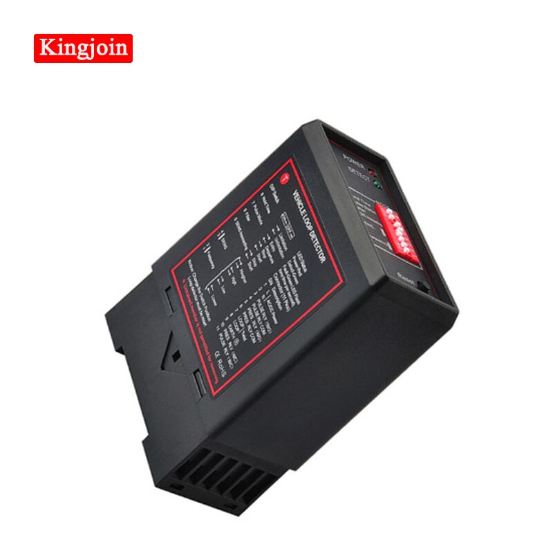Kingjoin 220v 110v 12v 24v yksikanavainen induktiivinen silmukkatunnistin ajoneuvo automaattiseen puomin portin avaajaan