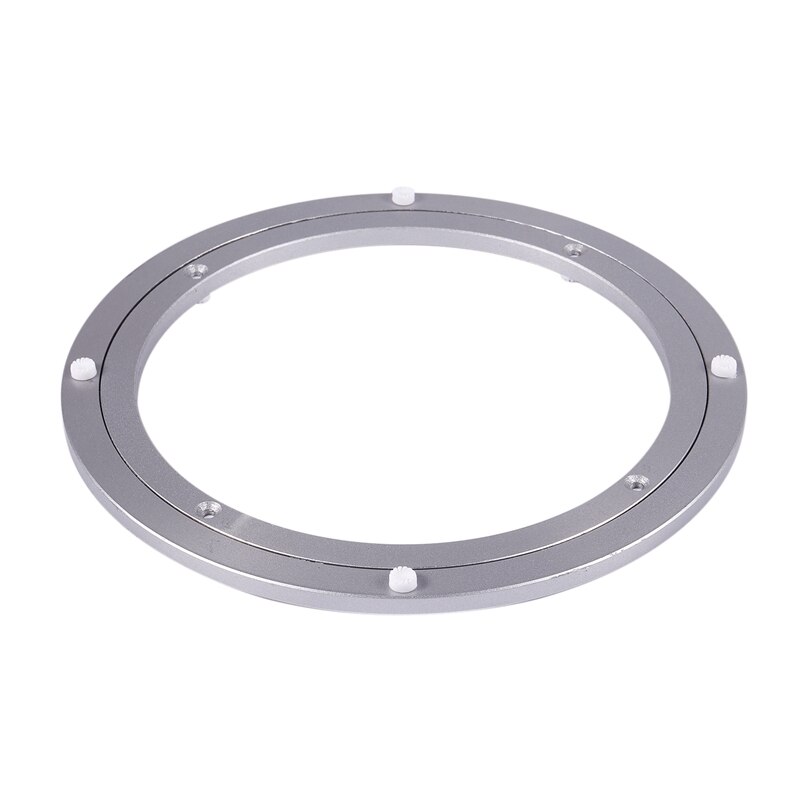 Aluminium Rotating Turntable Bearing Swivel Plate 16 Inch Silver