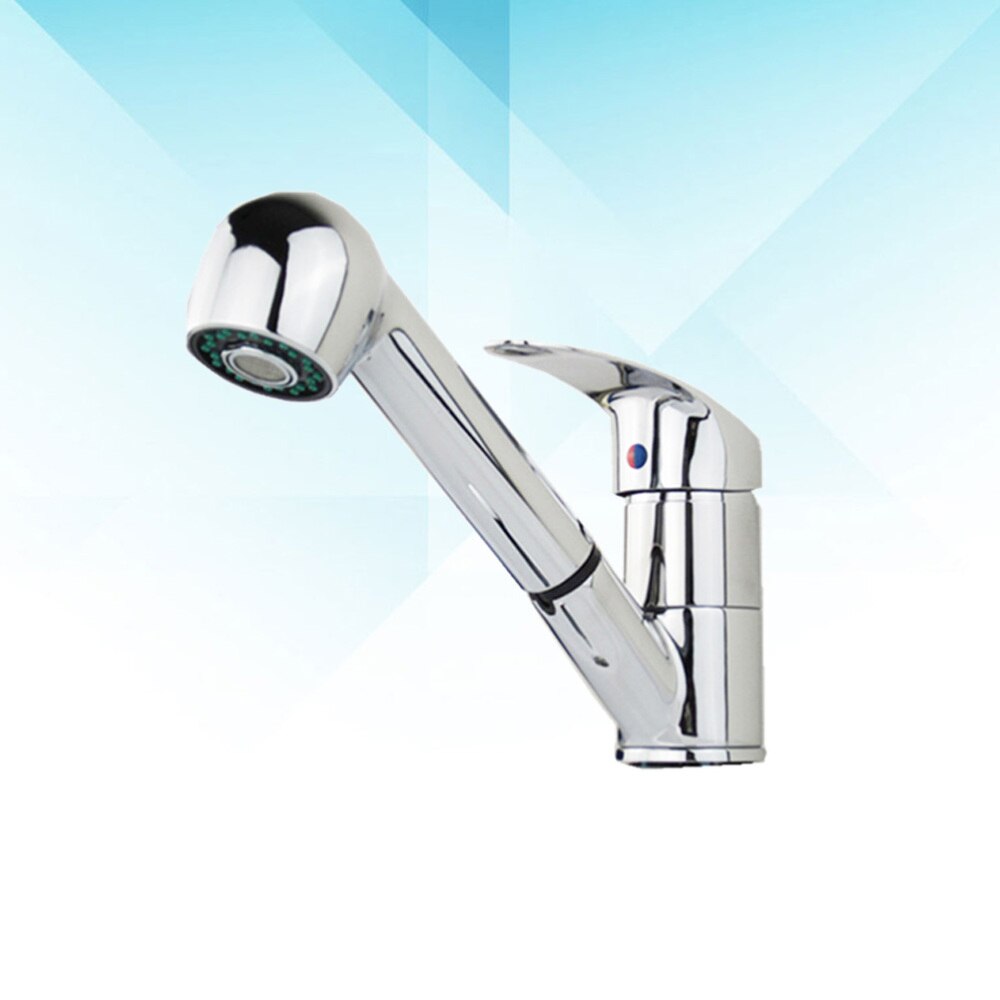 Copper Brushed Sink and Cold Water Single Lever Single Handle Out/Down Sprayer Rotating Copper Spring