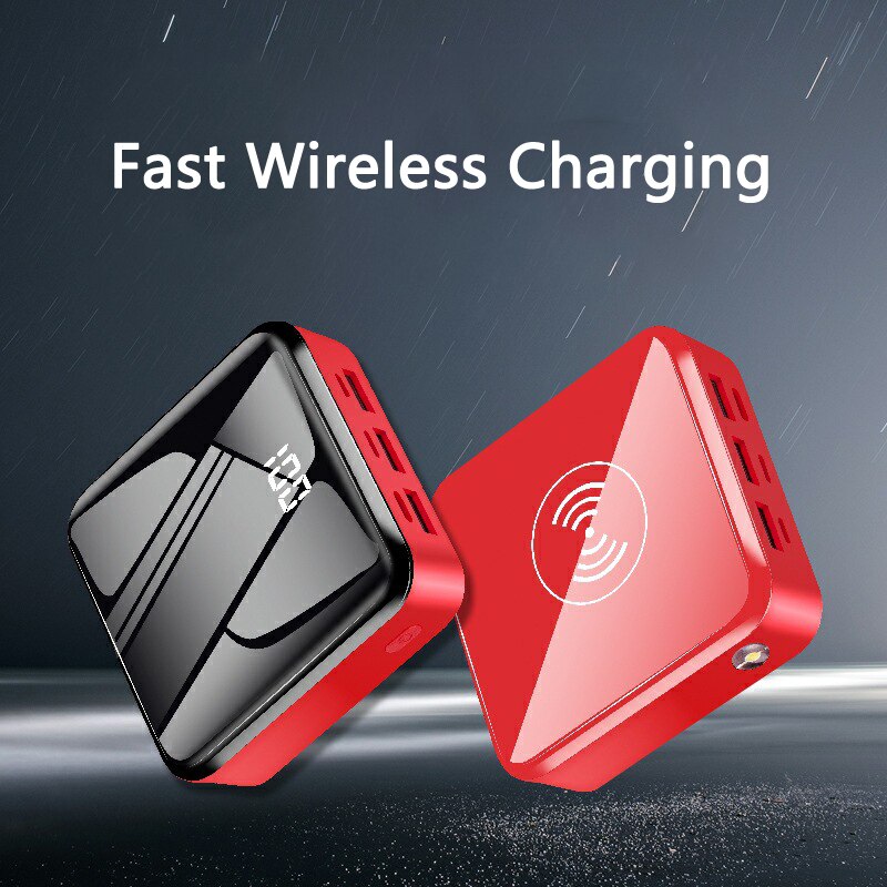 Power Bank 20000mAh Portable Qi Wireless Charger External Battery Poverbank Mobile Phone Charger for iPhone Xiaomi Powerbank