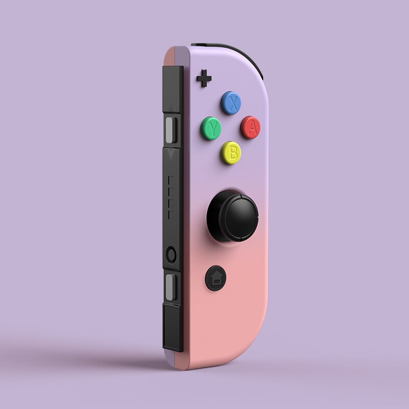 Nueva funda protectora de Color degradado de Joycon carcasa dura Con controlador carcasa completa para consola de juegos Nintend Switch: right Purple pink