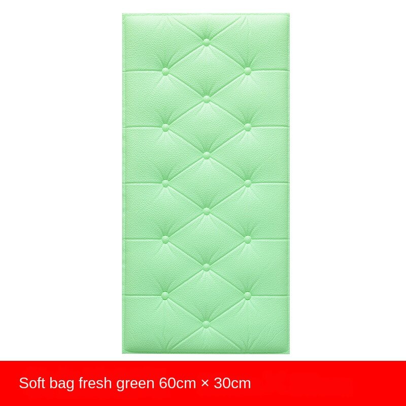 Self-adhesive 3D Wall Sticker on The Bedside Anti-collision Soft Package Wall Surrounding Thick Pad Waterproof Wall Panel: colour B
