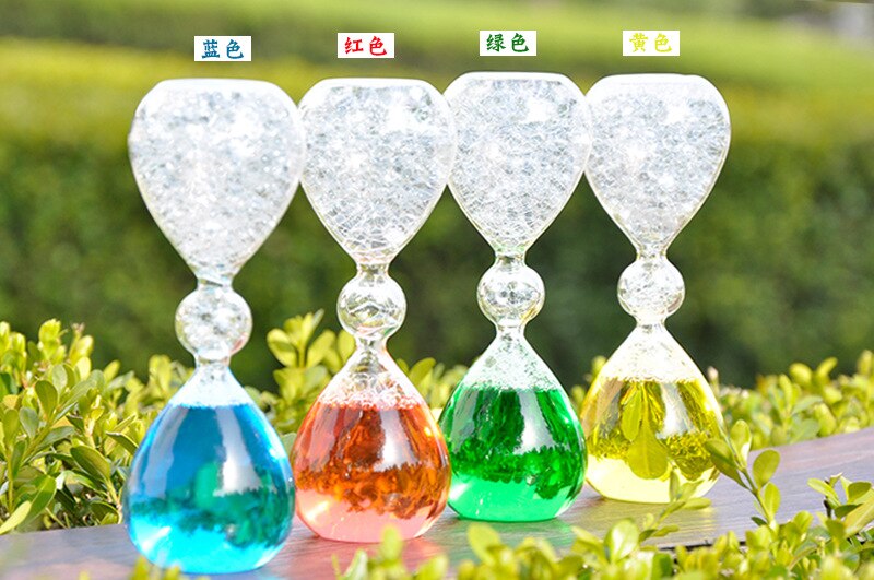 Horloge à bulle magique avec minuterie, accessoire de décoration pour la salle de verre, artisanat, de la saint-valentin