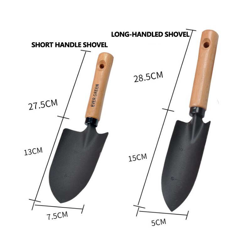 Acier au carbone forgin manche en bois antidérapant pelle épaissie pour assurer la plantation de longue durée