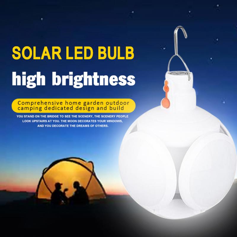 Oplaadbare Led Lamp Opvouwbare Camping Lamp Bal Lamp Usb Charge Draagbare Nood Avondmarkt Licht Outdoor Camping