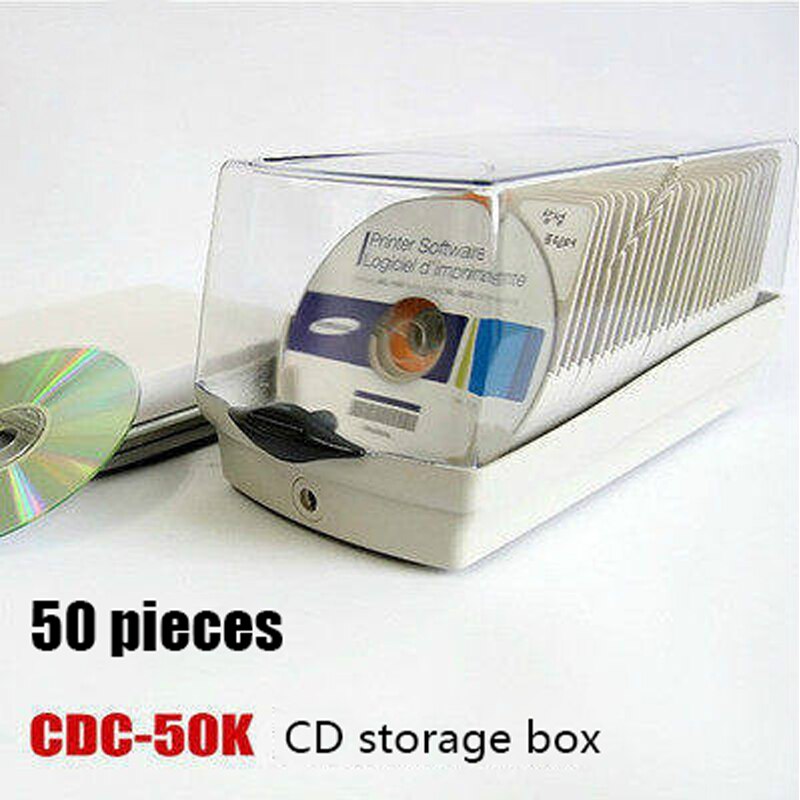 A Ausuky Anti-theft Lock Portable 50 Disc Capacity DVD CD Case for Car Media Storage CD Bag -20