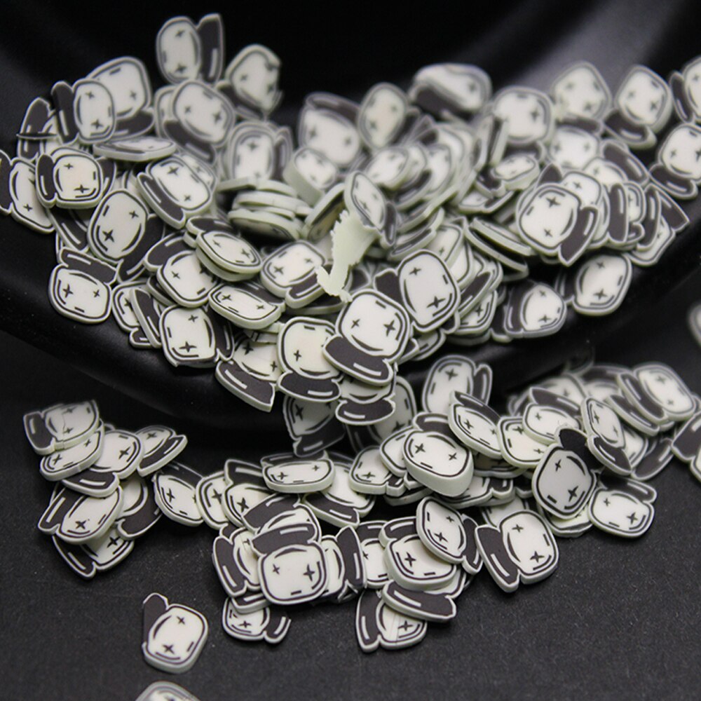 50g Venom Jar Slices Slices Polymer Clay Sprinkles for DIY Craftsman Slime Filling Nail Art Halloween Decoration Accessories: 15