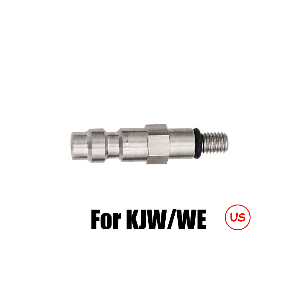 Adattatore per valvola per rubinetti per caricatore HPA Sonda di ricerca maschio Accoppiatore a disconnessione rapida (versione USA) Per KSC/KWA,KJW/WE,Marui,VFC: Rosso