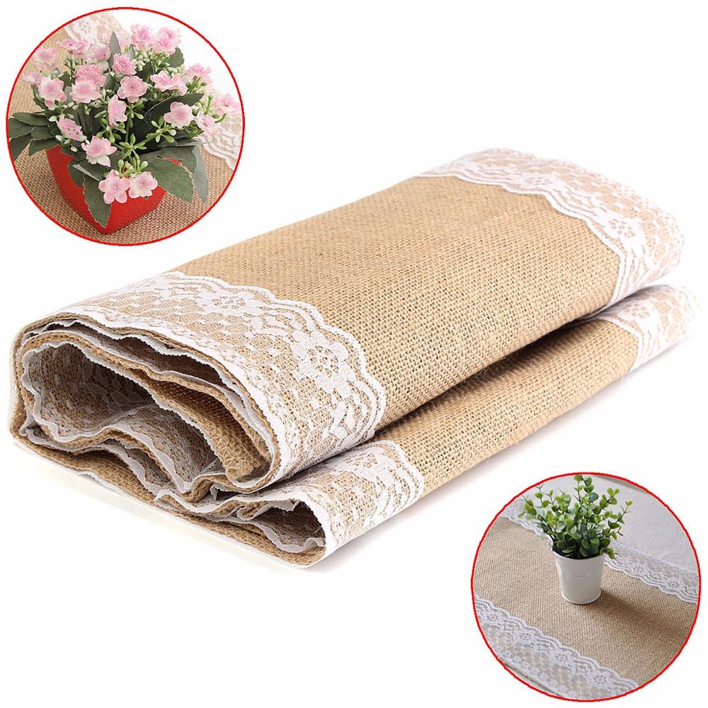 Tafelloper jute per meter | Party Verhuur Tacken