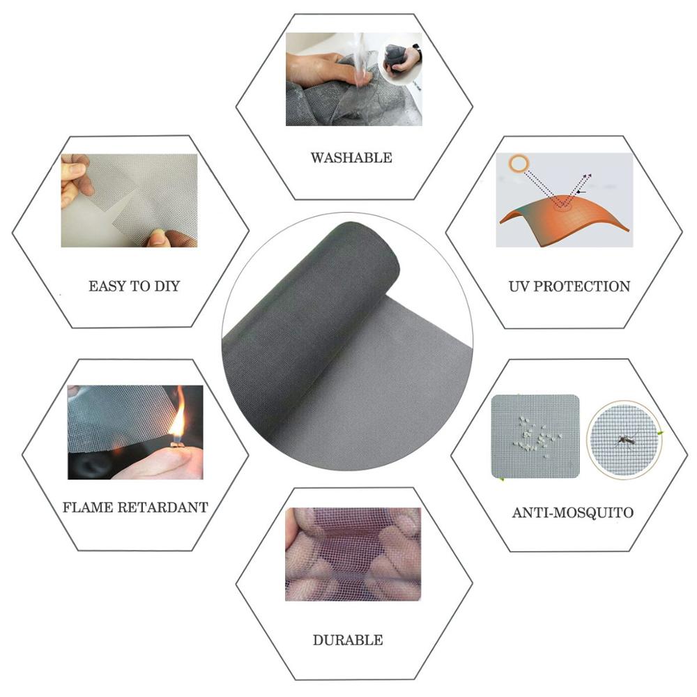 1 m Height Nano Fly Mosquito Screen Net Mesh for Window,Protect Baby & Family from Insect and Bug, DIY Custom Window Screen Mesh