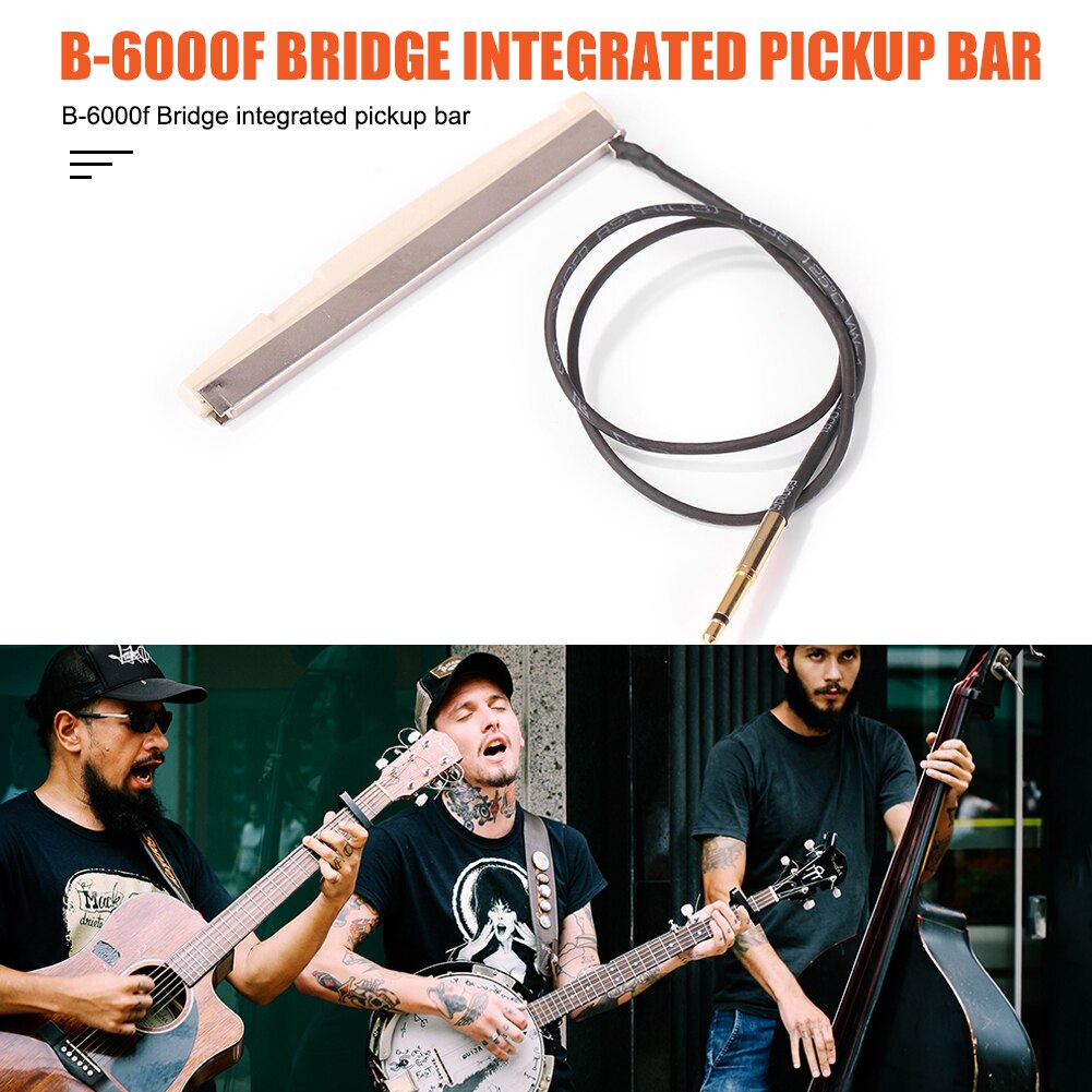 36Cm Folk Akoestische Gitaar Piezo Pickup Bar Metal Abs Muziekinstrument Geïntegreerde Pick-Up Sticks Gitaar Accessoires