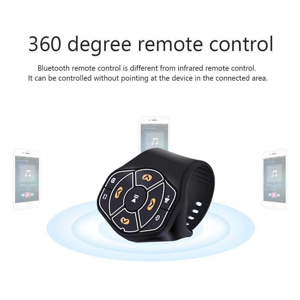 4.0 télécommande voiture volant sans fil Bluetooth petite décoration de voiture personnelle extérieure pour iOS téléphone Android