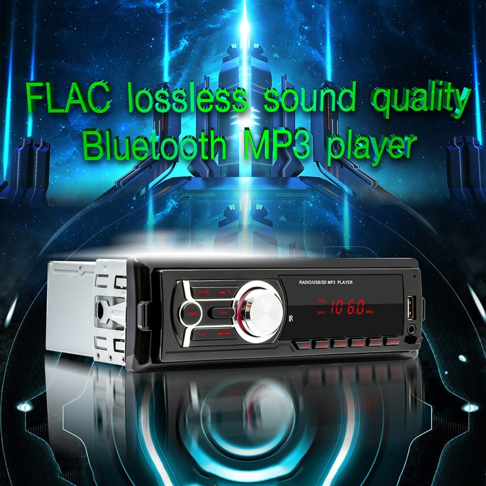 12V 1784E Detachable Car Radio Digital Bluetooth Stereo FM AUX Input MP3 Player Electronic Components Car MP3 Player