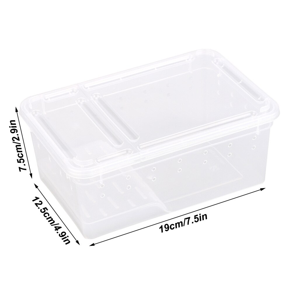 Reptile Breeding Box Acrylic Insect Terrarium Salamander Breathable Amphibious Horned Frog Transparent Animal Habitat Cage