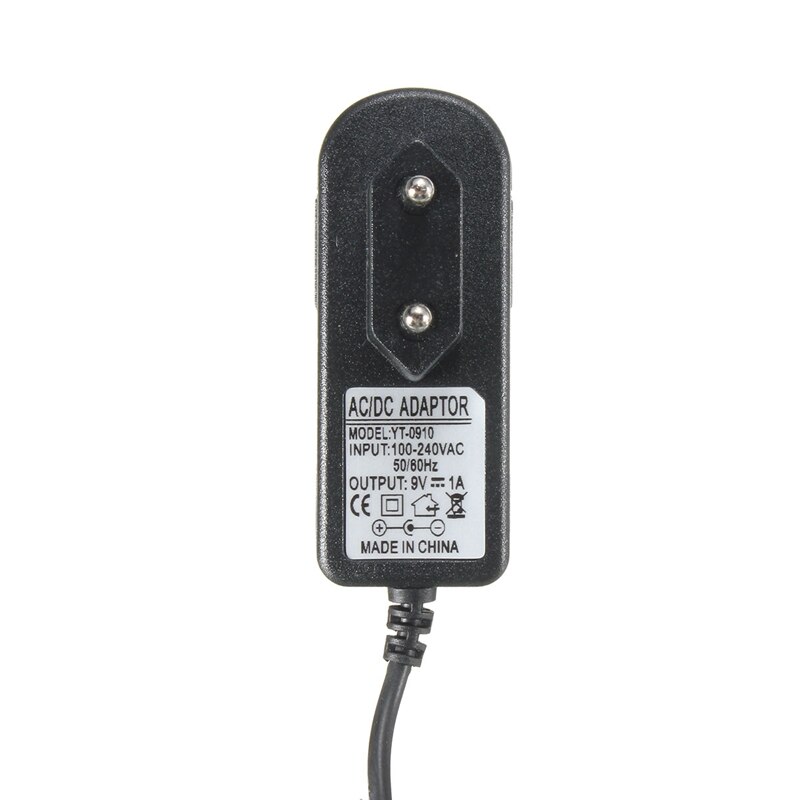 1 stks Black EU Plug AC 100-240 V DC 9 V 1A Elektrische gitaar Stompbox Voeding Adapter Voor Gitaar Onderdelen Effect Pedaal Board