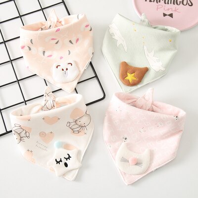 4 Stks/pak Baby Sjaal Burp Doek Bandana Katoen Slabbetjes Pasgeboren Baby Jongen Meisje Peuter Herfst Winter Sjaal Waterdicht Bib: 11