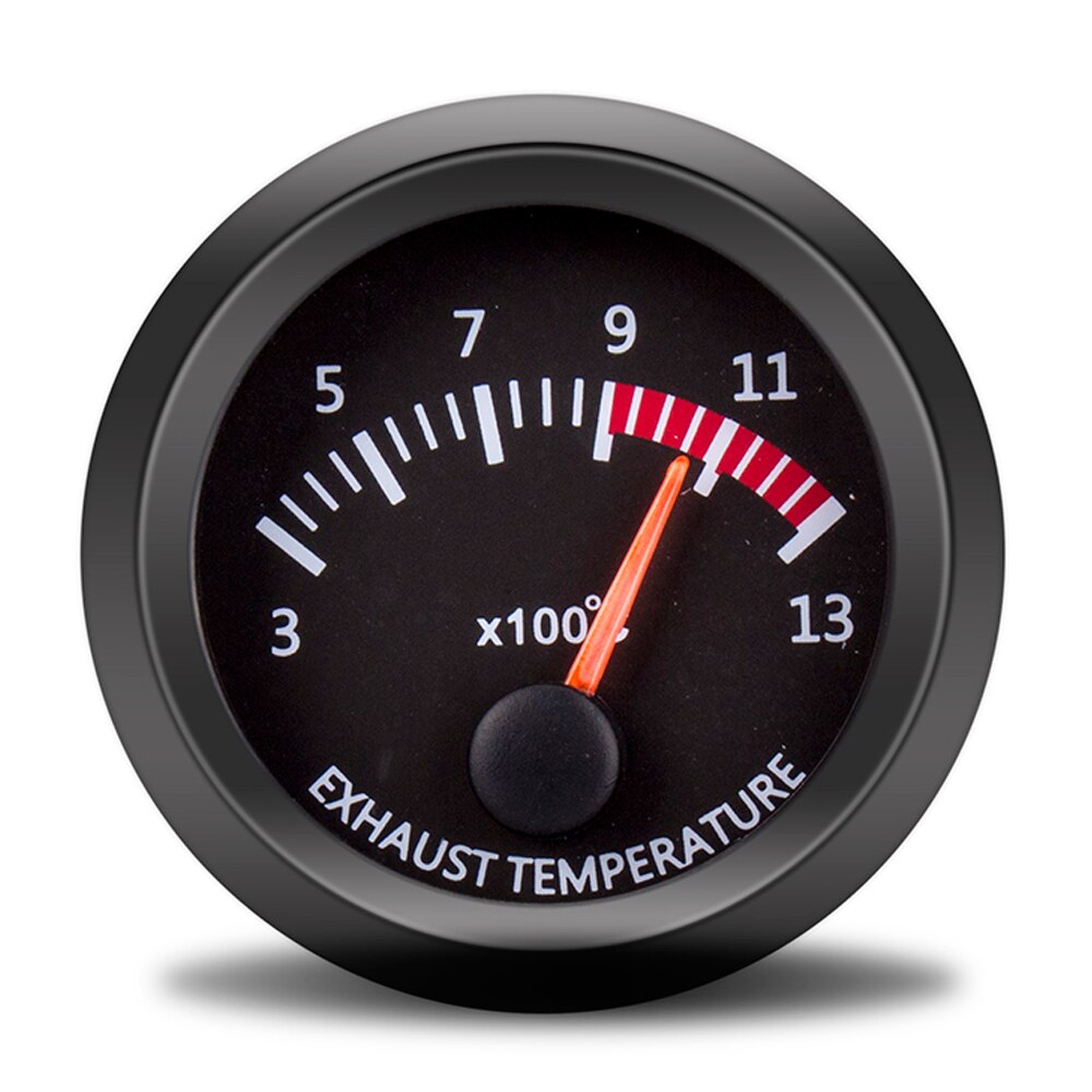 Bil auto eksos temp måler 300 ~ 1300 celsius 12v 52mm 2 "universal eksos gass temp måler ekst temp meter egt med sensor: Ekst. temperaturmåler