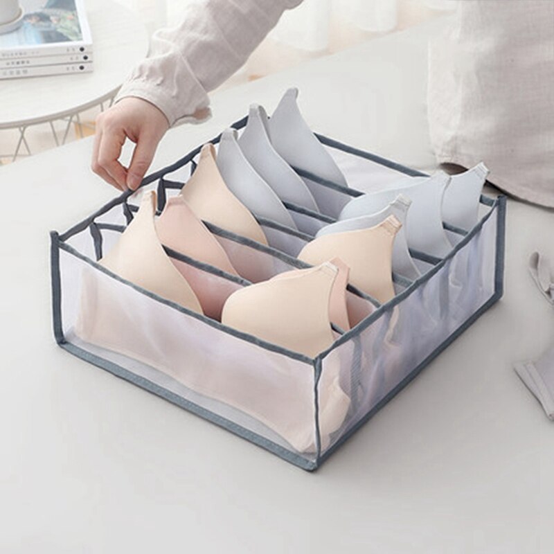 Foldable Underwear Storage Box Household Convenient Compartment Underpants Bra Organizer Drawer Socks Storager Underwear Holder: GY1