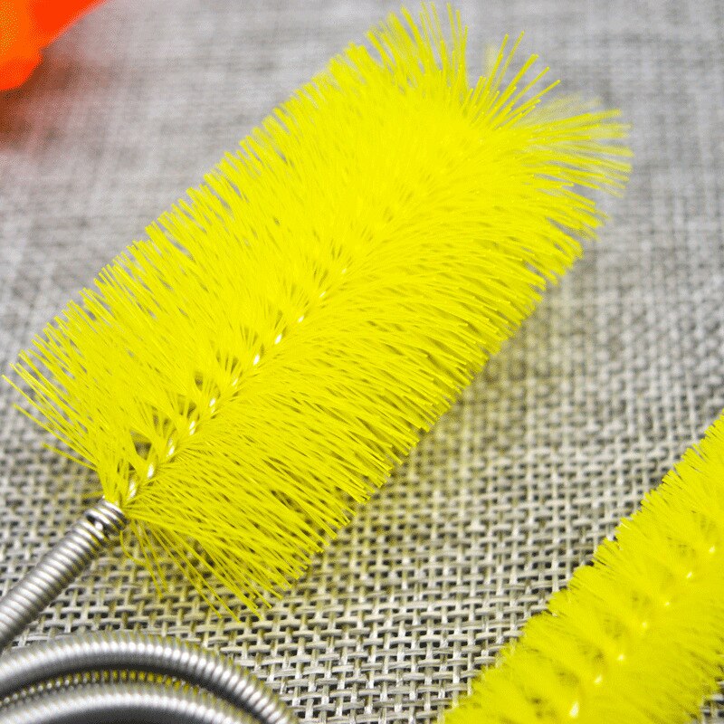 90/155/200CM szczotka do czyszczenia akwarium do węża rurka powietrzna elastyczna szczotka do rur ze stali nierdzewnej akcesoria do akwarium