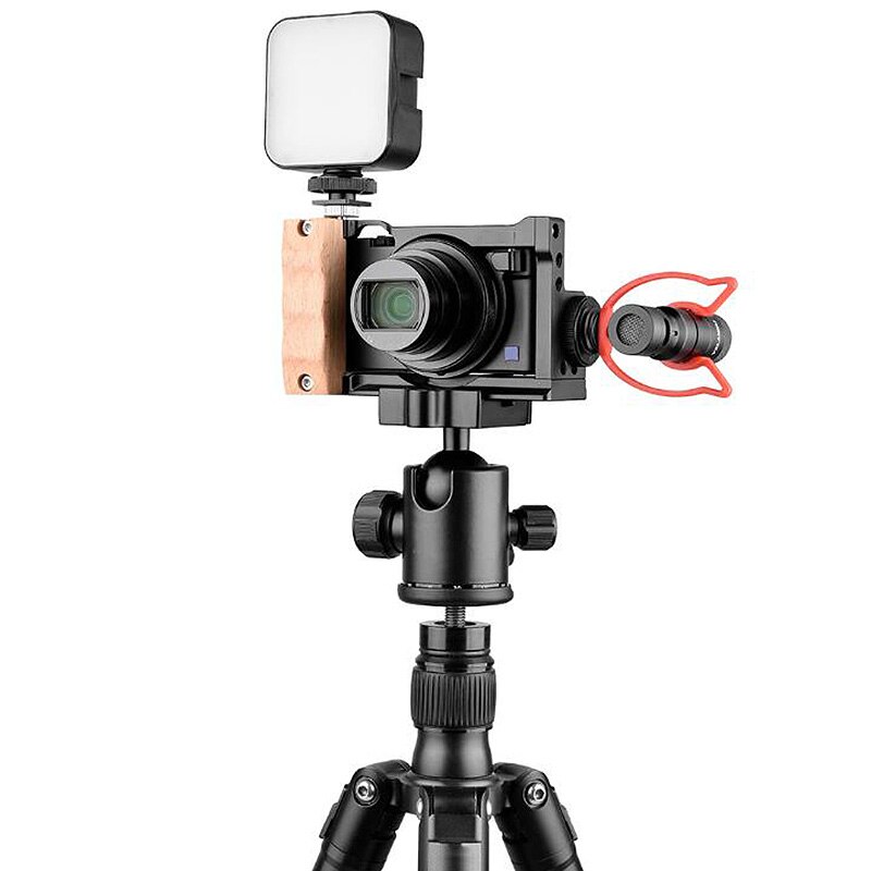 A+C12 Camera Cage Video Gear DSLR Rig Camera Stabilizer for Sony Cyber-Shot DSC-RX100 VI VII RX100M7 Camera