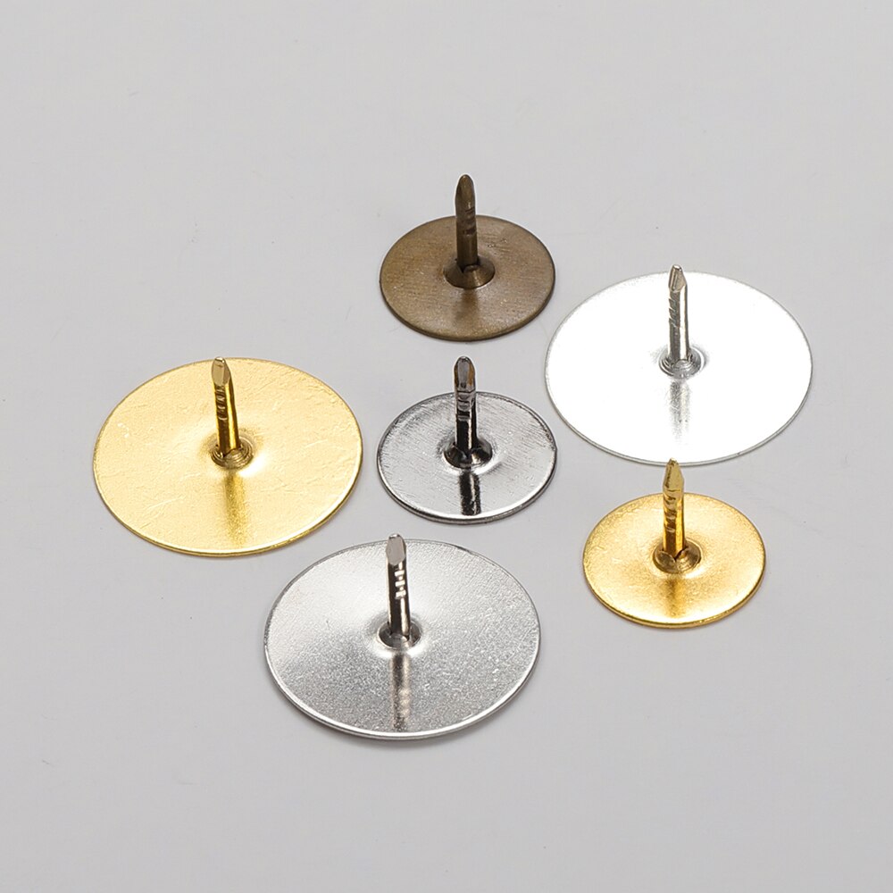 50Sets Pins Caps Button Butterfly Clasp Pin Back Squeeze Badge Holder Brooch Clutch Nail Tie Stoppers for DIY Jewelry Findings