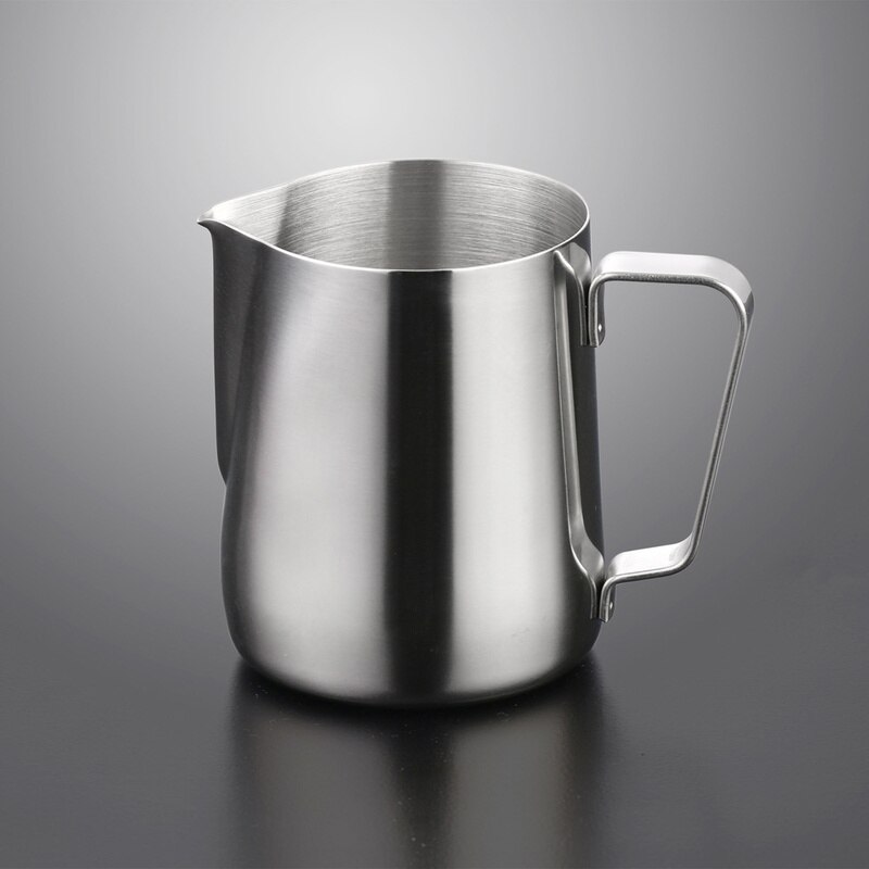 Капучинатор для молока 100/350/600/1000 ml rustfritt stål skummende mugge trekk blomsterkopp cappuccino kaffe melkekrus melk fro