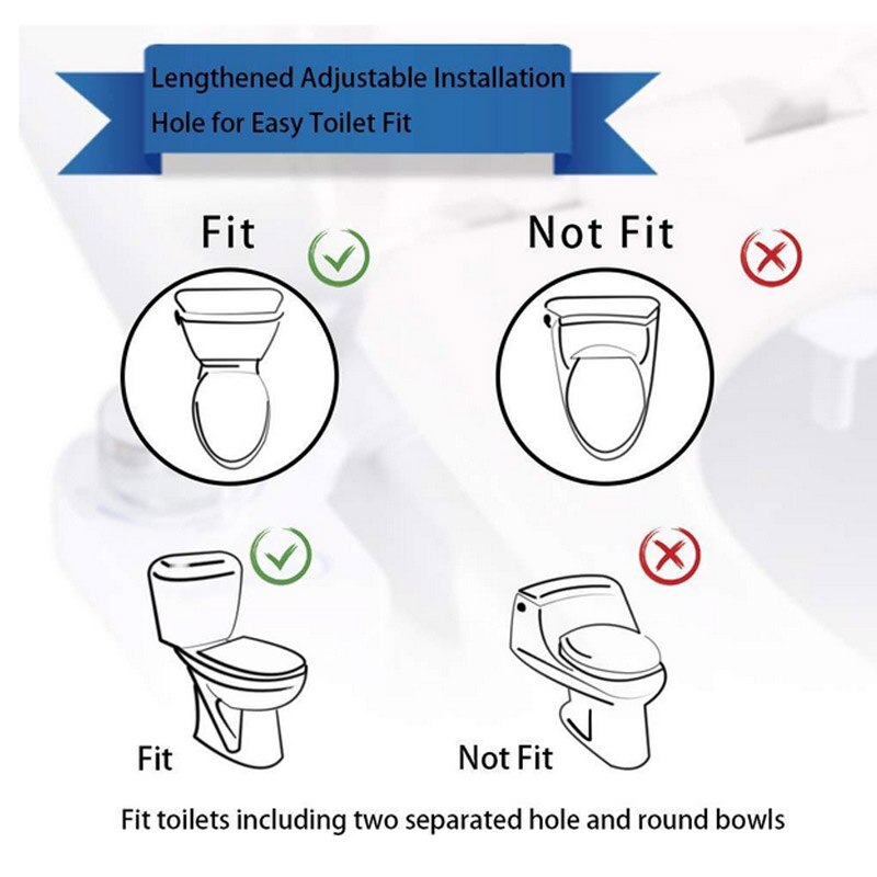 Wc douche bidet spray wassen vrouwelijke hip, Schoon vrouw butt dubbele nozzles bidet, koud water dual nozzle spray toilet seat bidet