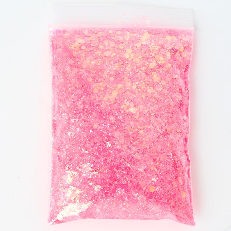 1.76 oz påsar chunky till fin / lös glitter orange / guld glitter mix "pumpa spice", nail art glitter, löst glitter,: Färg 3 50gr