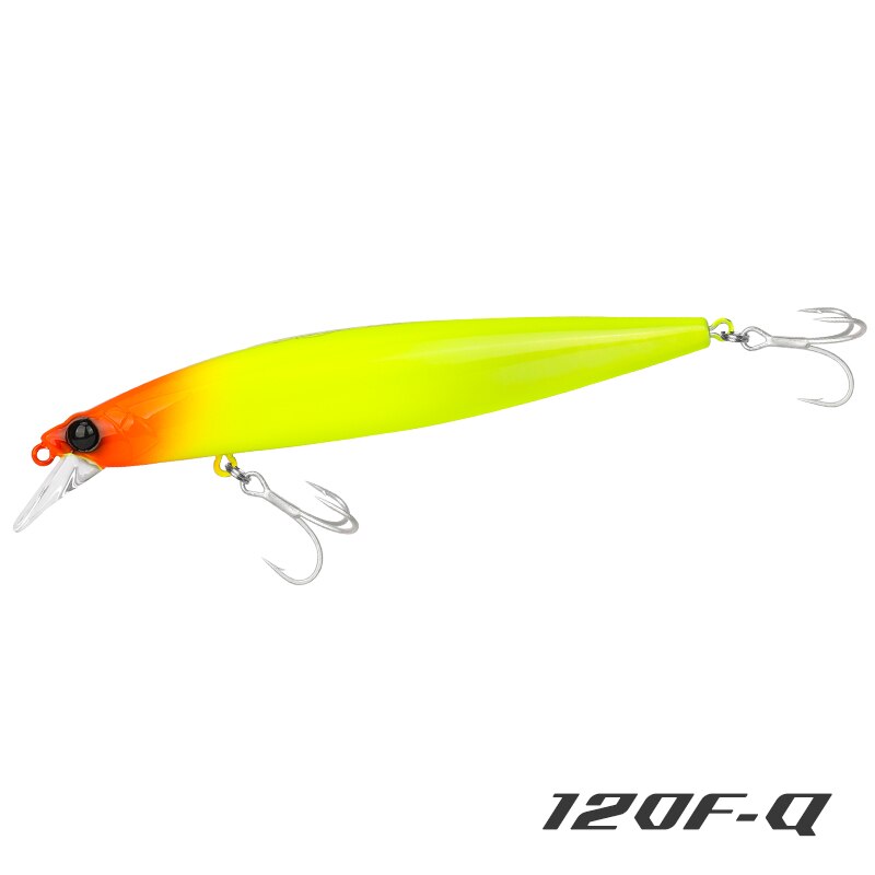 TSURINOYA-señuelo de pesca ultralargo, cebo duro de Pesca de Mar, peso de tungsteno, 120F, 120mm, 19g: 120F-Q