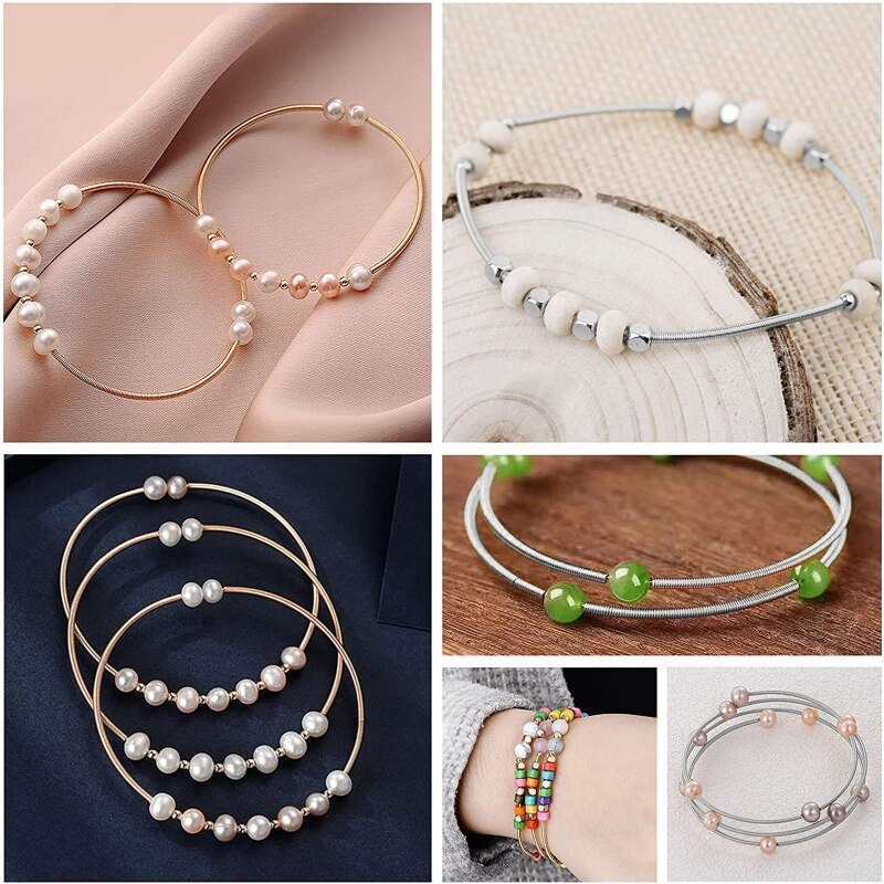 Draad Diameter 1.7Mm Lente-Coated Gold Draad Armband Kan Worden Aangescherpt Schroef Hoofd Kan Open De Staaldraad lente Armband